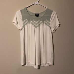 Daytrip cream and olive top